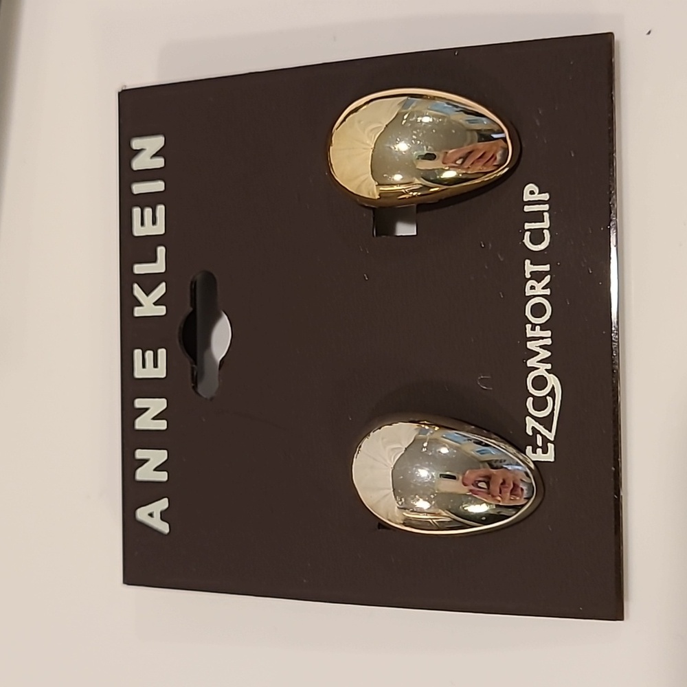 Anne Klein Gold and Crystal Clip Earrings (4 Pairs) - Picture 5 of 5